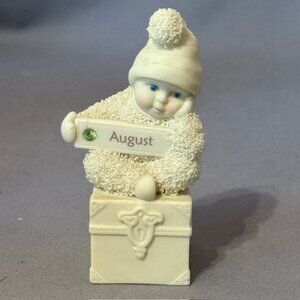 Snowbabies Department 56 Christmas Figurine Birthday Gift Birthstone August Gem